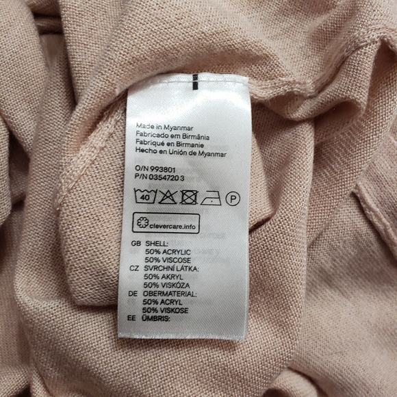 H&M Oversized Light Weight Pink Sweater Size Large - Picture 5 of 5